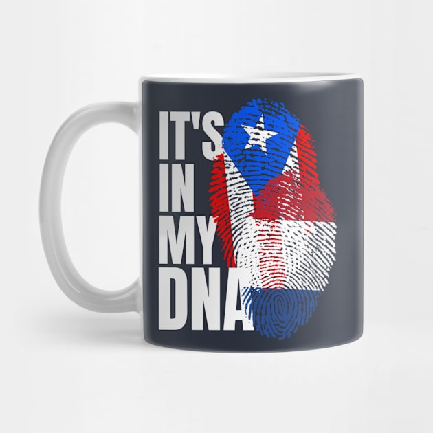 Puerto Rican And Netherlands Mix DNA Heritage Flag Gift by Just Rep It!!